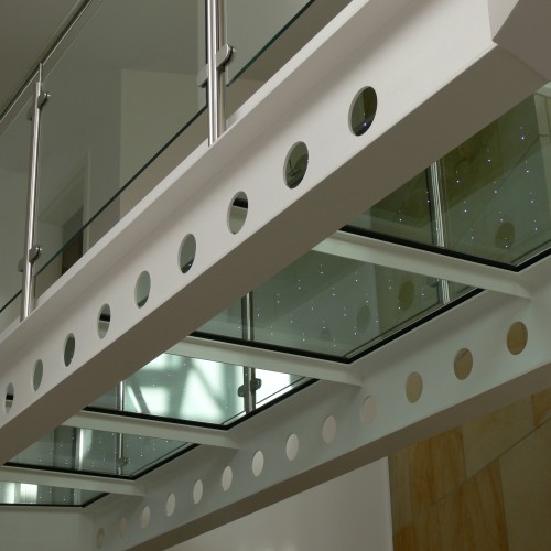 Begehbares Glas